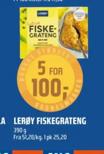 Coop Obs Lerøy fiskegratin tilbud