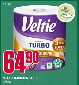 Europris Veltie tørkerull tilbud