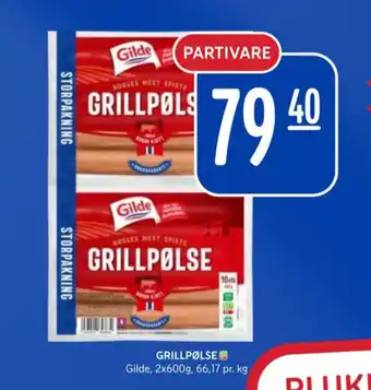 Rema 1000 Gilde grillpølser tilbud