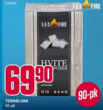 Europris 123 fire tennposer tilbud