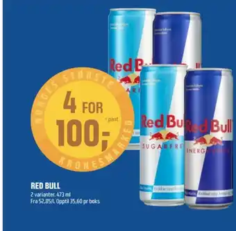 Coop Obs Red bull energidrikk tilbud