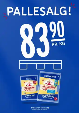 Rema 1000 Synnøve finden gulost tilbud