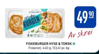 Rema 1000 Fiskeriet fiskeburger tilbud