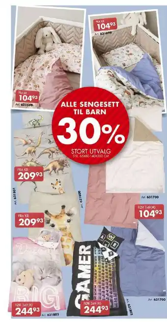 Sparkjøp Ukjent sengesett tilbud