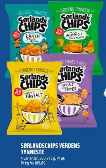Coop Obs Verdens tynneste chips kvernet havsalt tilbud