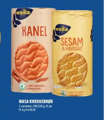Coop Obs Wasa sesam & havsalt knekkebrød tilbud
