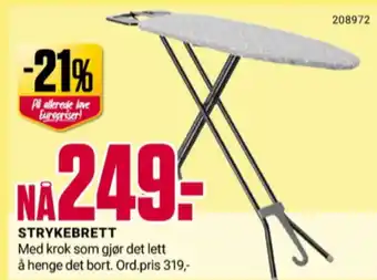 Europris Ukjent strykebrett tilbud