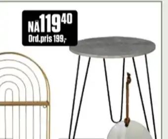 Europris Ukjent bord tilbud