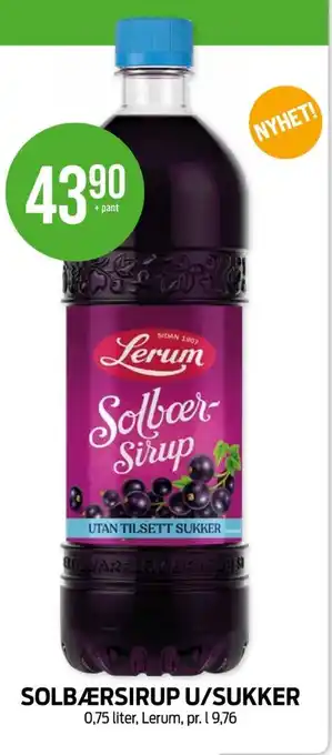 Kiwi Lerum solbærsaft tilbud