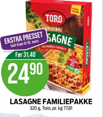 Kiwi Toro lasagne original tilbud