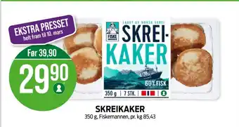 Kiwi Fiskemannen fiskekaker tilbud