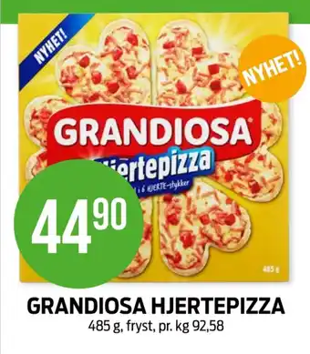 Kiwi Grandiosa hjerte pizza tilbud