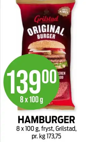 Kiwi Grilstad hamburger tilbud