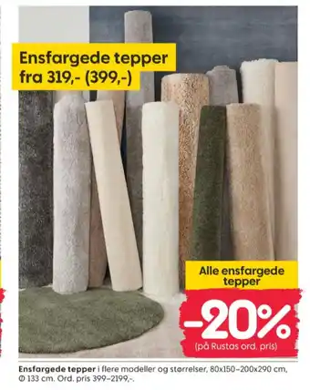 Rusta Ukjent teppe tilbud