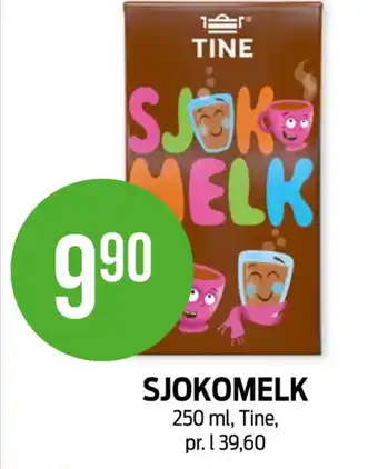 Kiwi Tine sjokolademelk tilbud