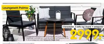 Rusta Ukjent loungesett tilbud