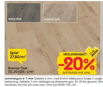 Rusta Krono laminatgulv tilbud