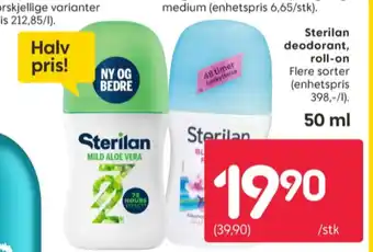 Rusta Sterilan roll-on tilbud