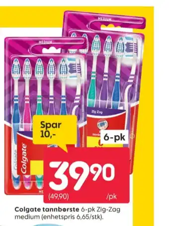Rusta Colgate tannbørste tilbud
