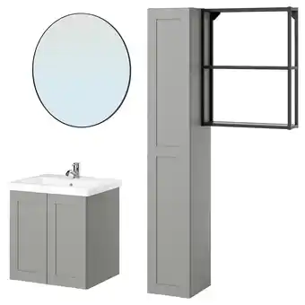 IKEA Enhet Bad, antrasitt/grå ramme, 64x43x65 cm tilbud