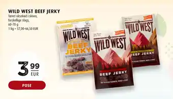 Scandinavian Park WILD WEST BEEF JERKY tilbud