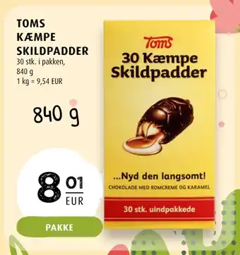 Scandinavian Park TOMS KÆMPE SKILDPADDER tilbud