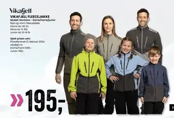 Sport Outlet VIKAFJELL FLEECEJAKKE tilbud