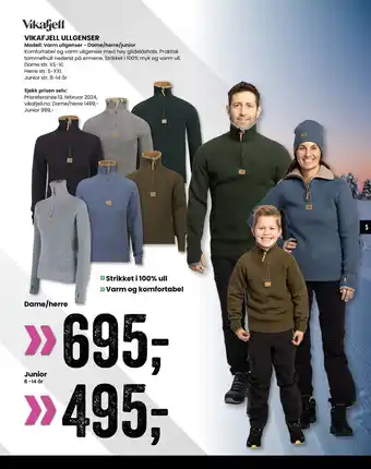 Sport Outlet VIKAFJELL ULLGENSER tilbud