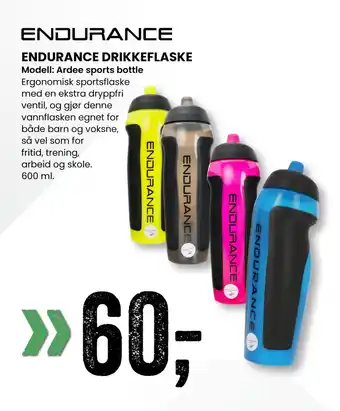 Sport Outlet ENDURANCE DRIKKEFLASKE tilbud
