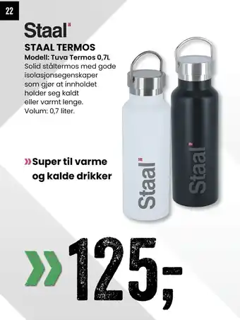 Sport Outlet STAAL TERMOS tilbud