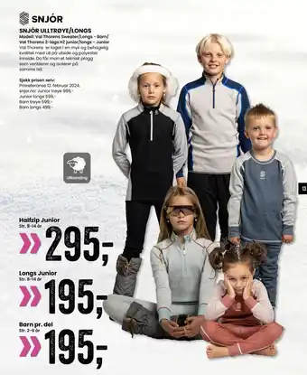 Sport Outlet SNJÓR ULLTRØYE/LONGS tilbud