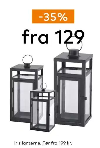 Skeidar Iris lanterne tilbud