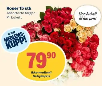 Coop Extra Roser 15 stk tilbud