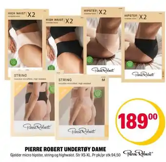 Coop Extra PIERRE ROBERT UNDERTØY DAME tilbud