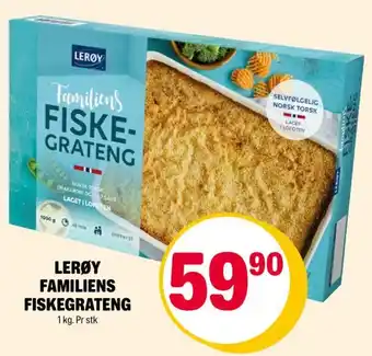 Coop Extra LERØY FAMILIENS FISKEGRATENG tilbud