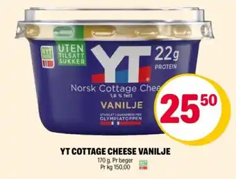 Coop Extra YT COTTAGE CHEESE VANILJE tilbud