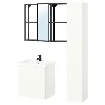 IKEA Enhet Bad, antrasitt/hvit, 64x43x65 cm tilbud