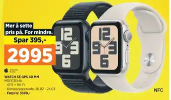 POWER WATCH SE GPS 40 MM MRE03DHA tilbud