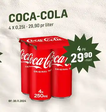Holdbart COCA-COLA tilbud