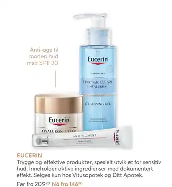 Vitusapotek EUCERIN tilbud