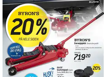 Thansen Garasjejekk tilbud