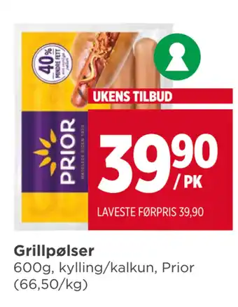 Meny Grillpølser tilbud