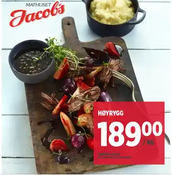 Jacobs HØYRYGG tilbud