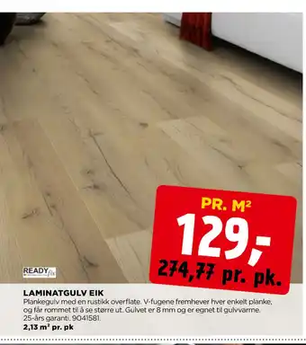 jem & fix LAMINATGULV EIK tilbud