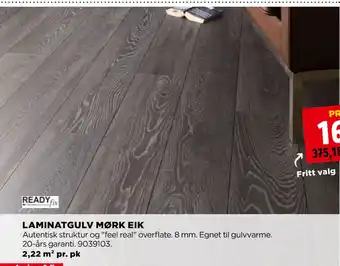 jem & fix LAMINATGULV MØRK EIK tilbud