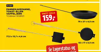 PANNEKAKEPANNE, TOAST- ELLER VAFFELJERN