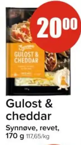 Spar Gulost & cheddar tilbud