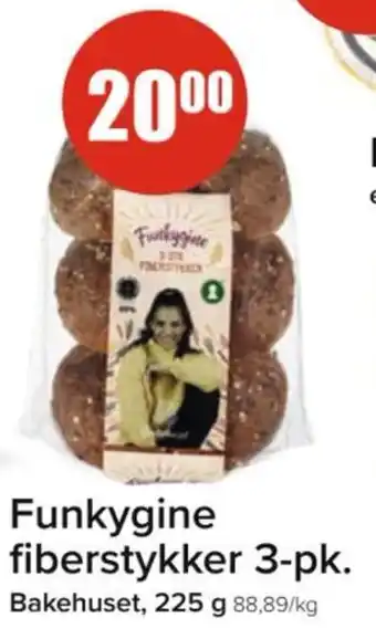 Spar Funkygine fiberstykker 3-pk. tilbud