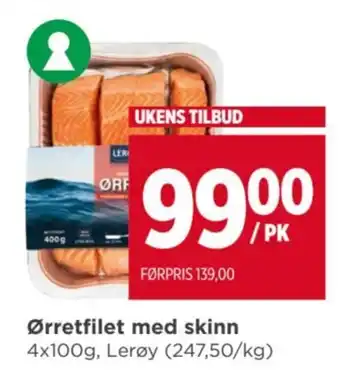 Meny Ørretfilet med skinn tilbud