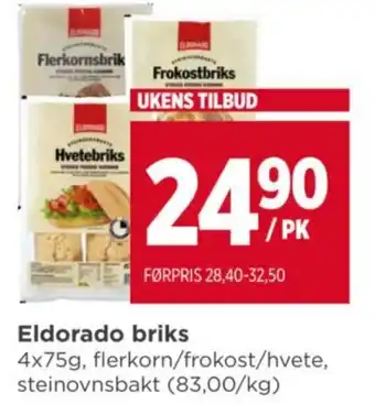 Meny Eldorado briks tilbud